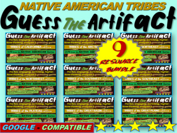 Preview of ALL 9 Native American “Guess the artifact” games: PPT w pictures & clues