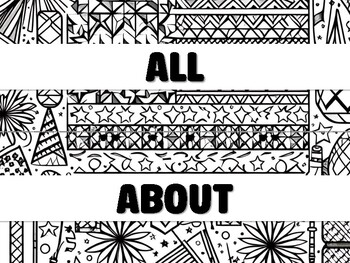 Preview of ALL ABOUT AMERICA... Fourth Of July Bulletin Board Decor Kit