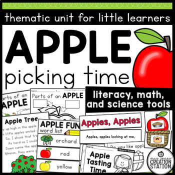Preview of ALL ABOUT APPLES | APPLE LIFE CYCLE | PARTS OF AN APPLE | PRE-K AND KINDER