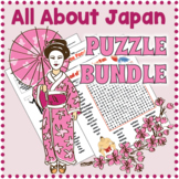 ALL ABOUT JAPAN BUNDLE - 4 Word Search & Crossword Workshe
