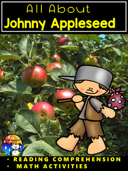 Preview of FALL-JOHNNY APPLESEED - CLOSE READING AND MATH ACTIVITIES-22 PAGES 3.NBT.A.3