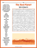 ALL ABOUT MARS Word Search Puzzle Worksheet Activity