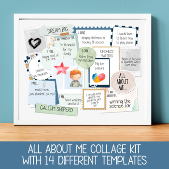 Printable Vision Board Kit for Kids, Growth Mindset Activity for Children