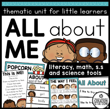 Preview of ALL ABOUT ME THEME ACTIVITIES | BACK TO SCHOOL | PRE-K AND KINDERGARTEN