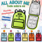 ALL ABOUT ME BAG- TODO SOBRE MI- FOLDABLE BACKPACK- BILINGUAL-BACK TO SCHOOL