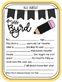 All About Mrs. Byrd (Black and Gold)