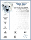 POLAR BEARS Word Search Puzzle Worksheet Activity - 3rd, 4