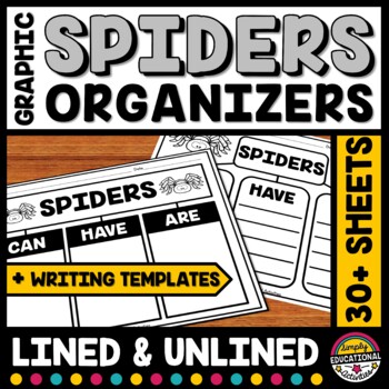 Preview of ALL ABOUT SPIDERS CAN HAVE ARE INFORMATIONAL WRITING GRAPHIC ORGANIZER TEMPLATES