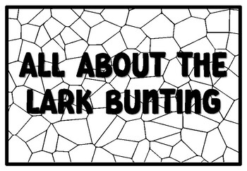 lark bunting coloring page