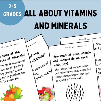 Preview of All About the vitamins and minerals? | Interactive Note-Taking Materials