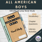 ALL AMERICAN BOYS    Novel Study Guide    Digital and Print