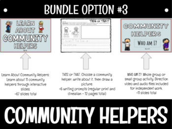 Preview of *BUNDLE* ALL About Community Helpers - Set #3