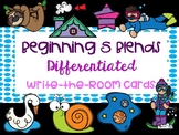 ALL Beginning S Blends Write the Room Cards