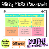 ALL DIGITAL! Sticky Note Rewards on Google Slides! Great f