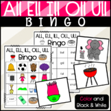 ALL, ELL, ILL, OLL, and ULL Bingo Game: Double Consonant L