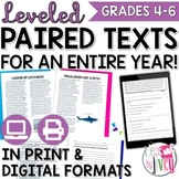 ALL Grades 4-6 Print and Digital Paired Text Bundle