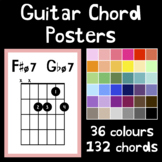 Guitar Chord Posters - 132 chords, 36 colours!