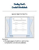 ALL MATH FACTS WORKSHEETS: 20 pages