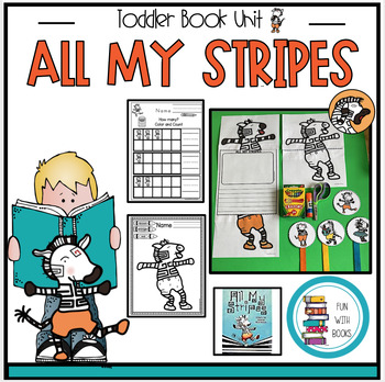 Preview of ALL MY STRIPES: A STORY FOR CHILDREN WITH AUTISM TODDLER BOOK UNIT