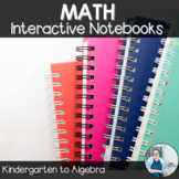 ALL Math Interactive Notebook Bundles (Kindergarten-Algebra)