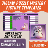 ALL NEW COLORS! - Jigsaw Puzzle Mystery Template (4 colors