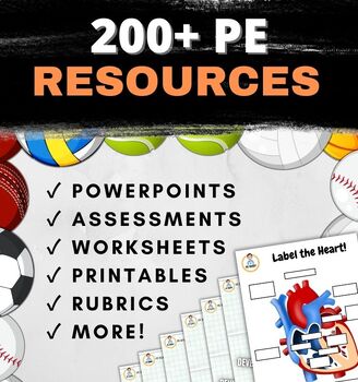 Preview of ALL 200+ PE Buddy Resource Bundle (30% off!)