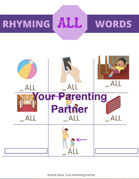 Preview of ALL Rhyming Word Practice