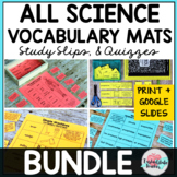 ALL Science Games Vocabulary Activities - Science Test Pre