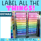 Rainbow Editable and PreMade Labels | Rainbow Cart, Steril