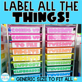 Rainbow Editable & PreMade Labels | Rainbow Cart | Sterili