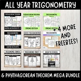ALL YEAR Pythagorean Theorem & Trigonometry MEGA BUNDLE