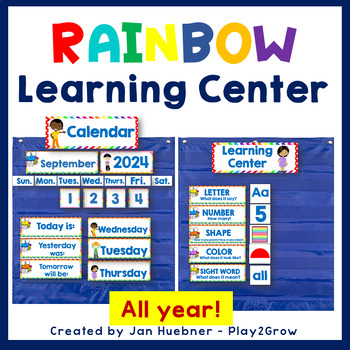 Preview of ALL YEAR RAINBOW CALENDAR and LEARNING CENTER CURRICULUM