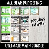 ALL YEAR | Seasonal Budgeting Bundle Math | High School Math