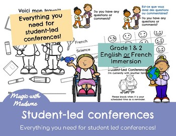Preview of ALL YOU NEED FOR Student-led conferences/ Parent-Teacher conferences.