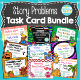 ALL Year Addition & Subtraction Word Problem Task Cards Bundle