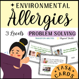 ALLERGIES Problem Solving | What to Do If Sick  | TASK CARDS