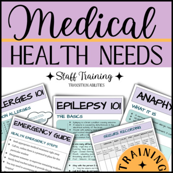 Preview of ALLERGY, SEIZURES & HEALTH INFO | Class Lists & Training for Paras & Teachers