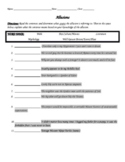 ALLUSIONS: Identify the Source of Allusions Worksheet
