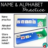ALPHABET AND NAME PRACTICE PENCIL BOXES