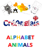 Learn the Alphabet With Creanglais Animals - original artw
