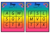 ALPHABET BINGO - UPPERCASE LETTERS A-Z -NSW FOUNDATION FONT