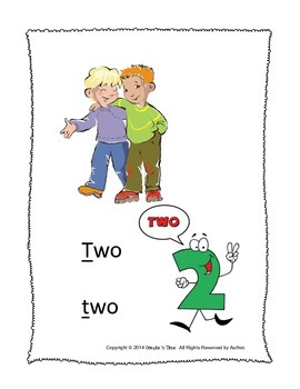 ALPHABET BOOK for LETTER T Letter-Sound-Object Recognition Activities