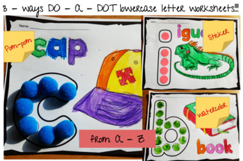 Preview of ALPHABET DO-A-DOT worksheets (LOWERCASE)