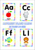 ALPHABET FLASH CARD, HOME SCHOOL, LEARNING ACTIVITY