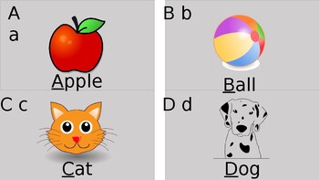 Preview of ALPHABET FLASHCARDS AND SONG