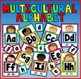 ALPHABET FLASHCARDS POSTERS - A4 - MULTICULTURAL DIVERSITY
