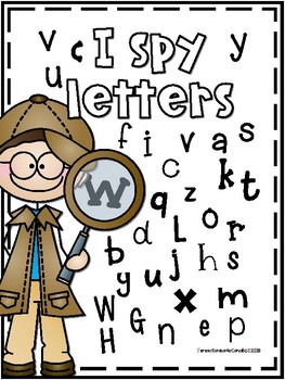 ALPHABET - I SPY LETTERS - LETTER RECOGNITION (DISTANCE LEARNING) by