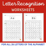 ALPHABET LETTER RECOGNITION | A-Z Worksheets