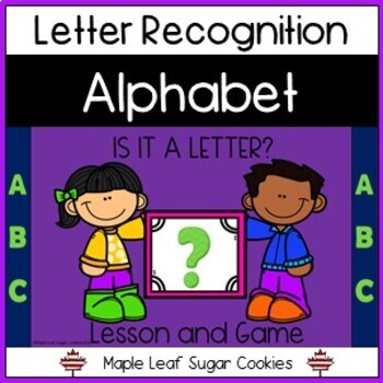 Preview of ALPHABET LETTER RECOGNITION -  Mini-Lesson and Activity - Google Slides 