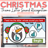 Alphabet Letter Sound Recognition Christmas Activities Boom Cards